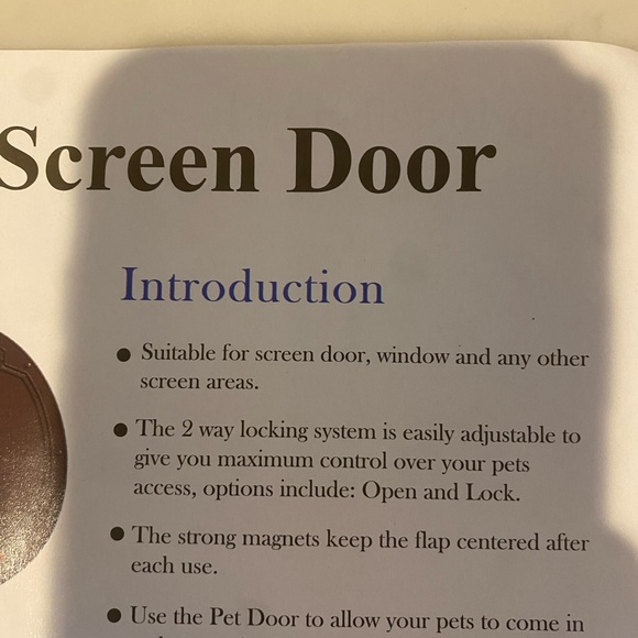 Pet Screen Door with Dog and Cat Design - Picture 2 of 9